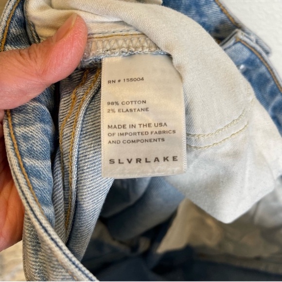 SLVRLAKE Women Lou Lou Slim Jeans Size 27 Light Wash Denim American Dream - Picture 8 of 11